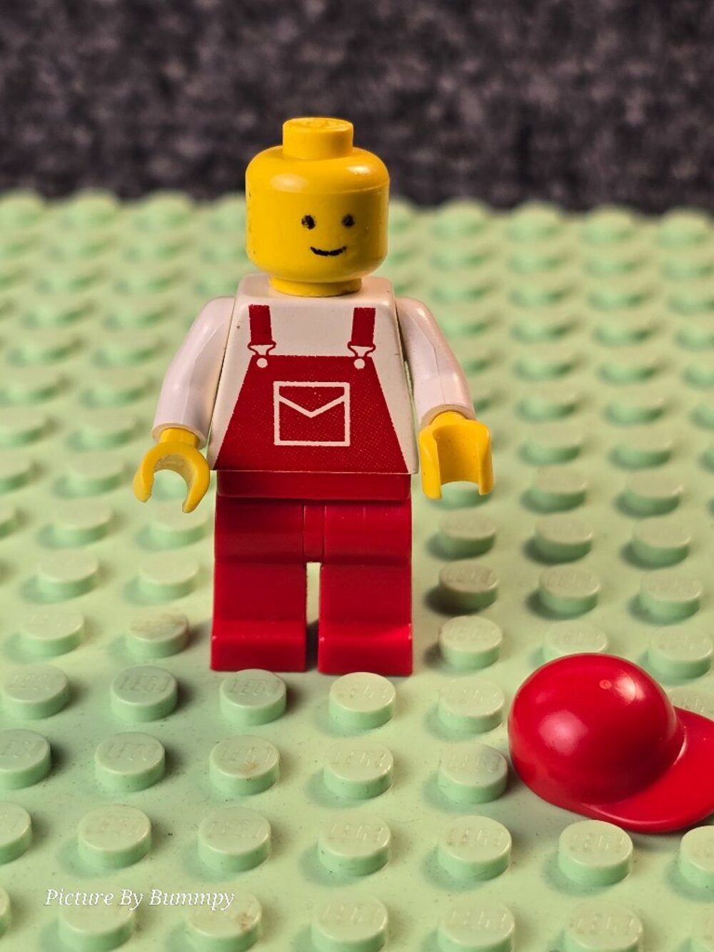 Classic LEGO Town minifigure featuring a construction worker or postal worker de